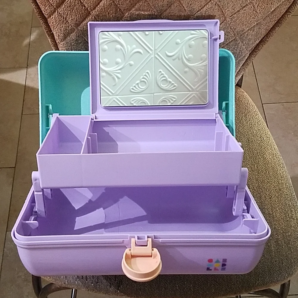 Caboodles On-The-Go Girl Cosmetic Makeup Case Travel Storage Retro Y2K